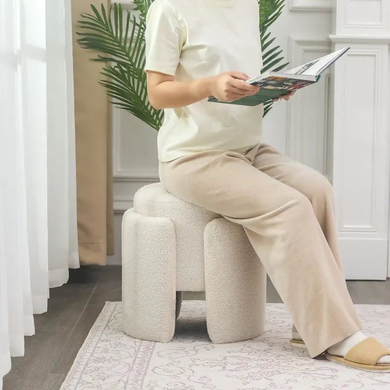 Repose-pieds en forme d'ourson rond