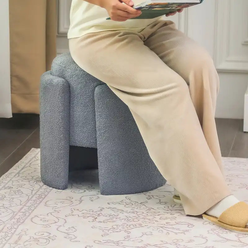 Repose-pieds en forme d'ourson rond