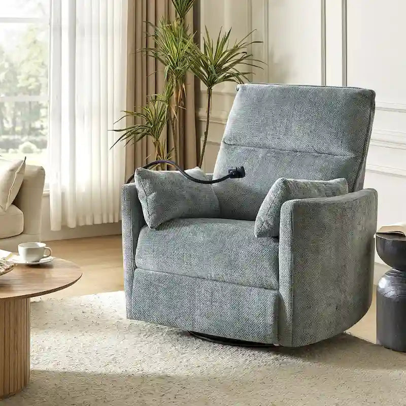 Fauteuil relax électrique/inclinable pour bébé avec fonction de pivotement