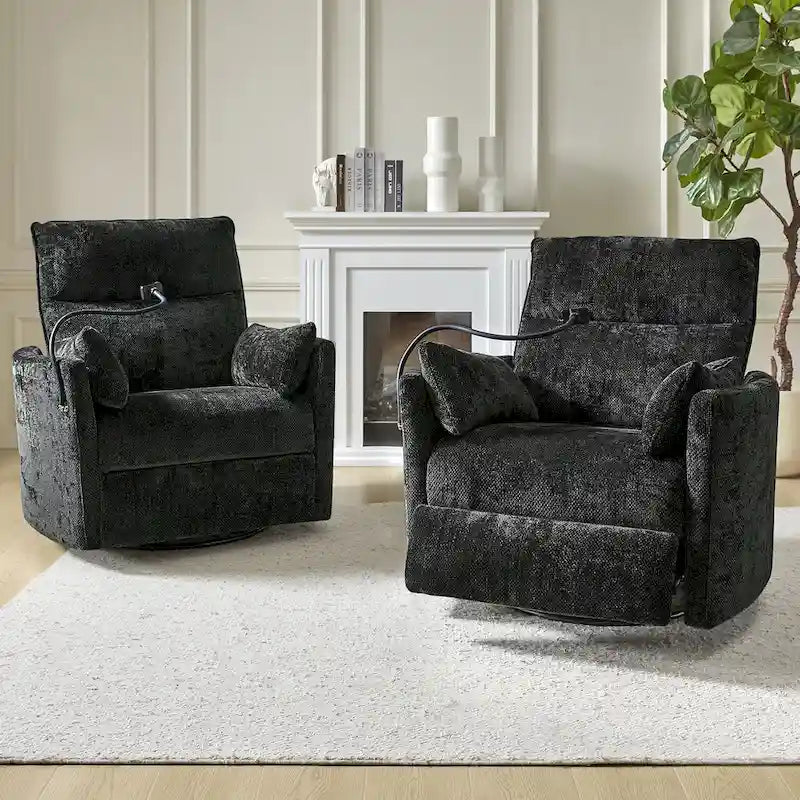 Fauteuil relax électrique/inclinable pour bébé avec fonction de pivotement