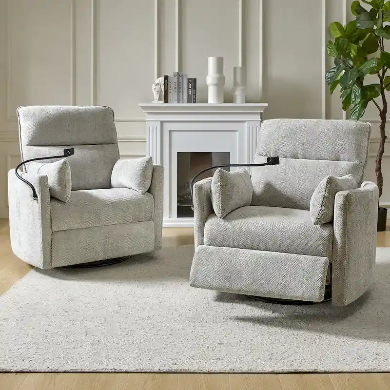 Fauteuil relax électrique/inclinable pour bébé avec fonction de pivotement