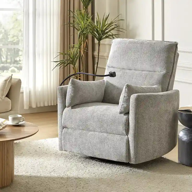 Fauteuil relax électrique/inclinable pour bébé avec fonction de pivotement