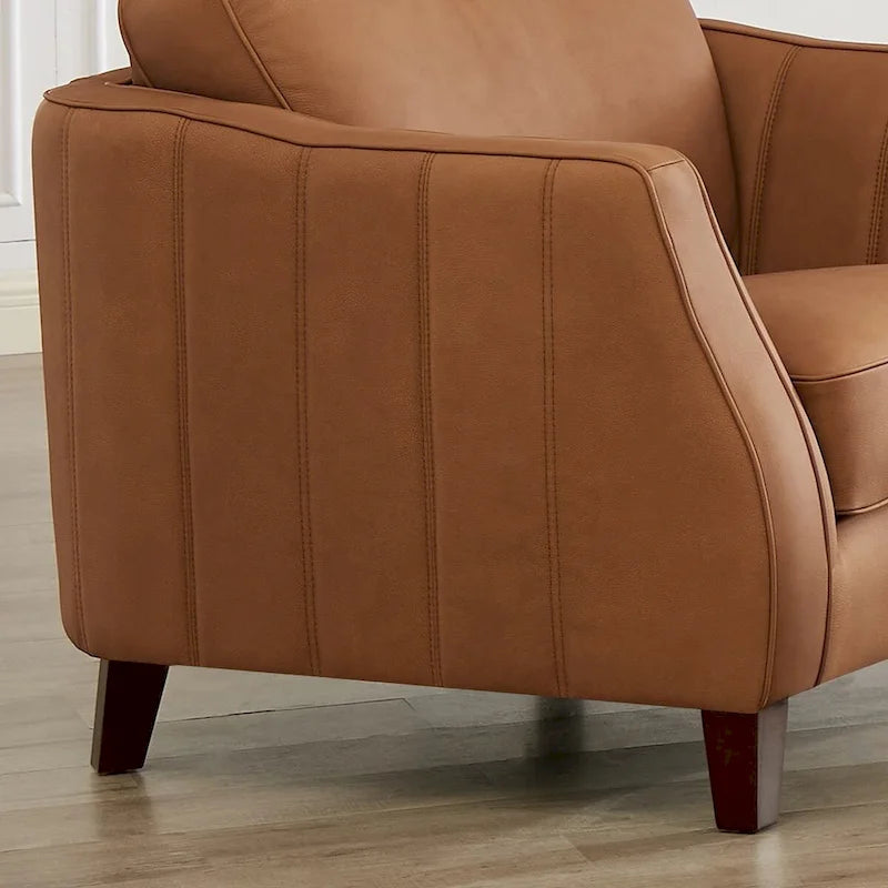 Canapés et fauteuils en cuir de vachette pleine fleur