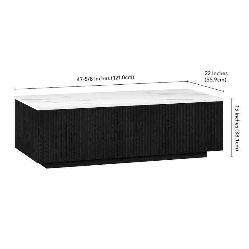 Table basse rectangulaire