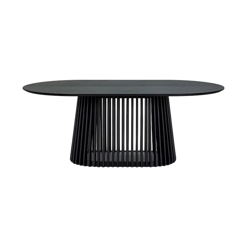 table à manger ovale en bois massif