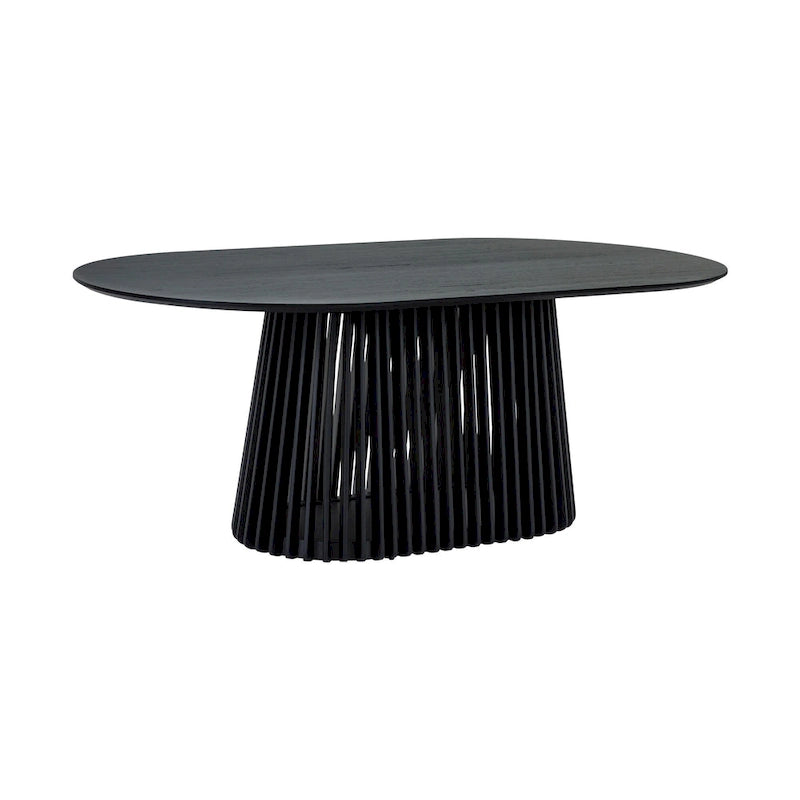 table à manger ovale en bois massif