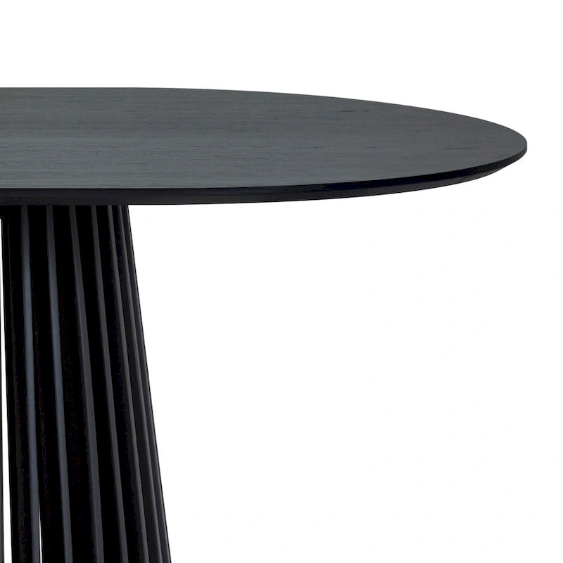 table à manger ovale en bois massif