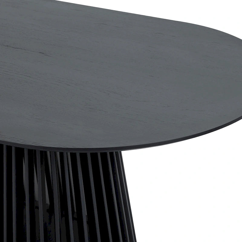 table à manger ovale en bois massif
