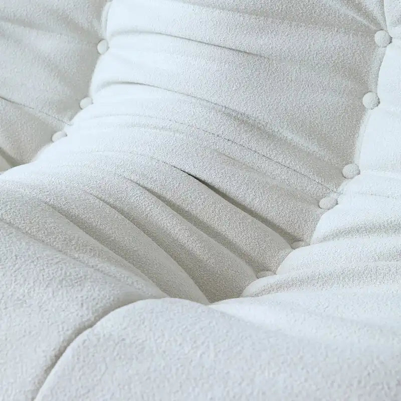 Canapé en velours, pouf géant