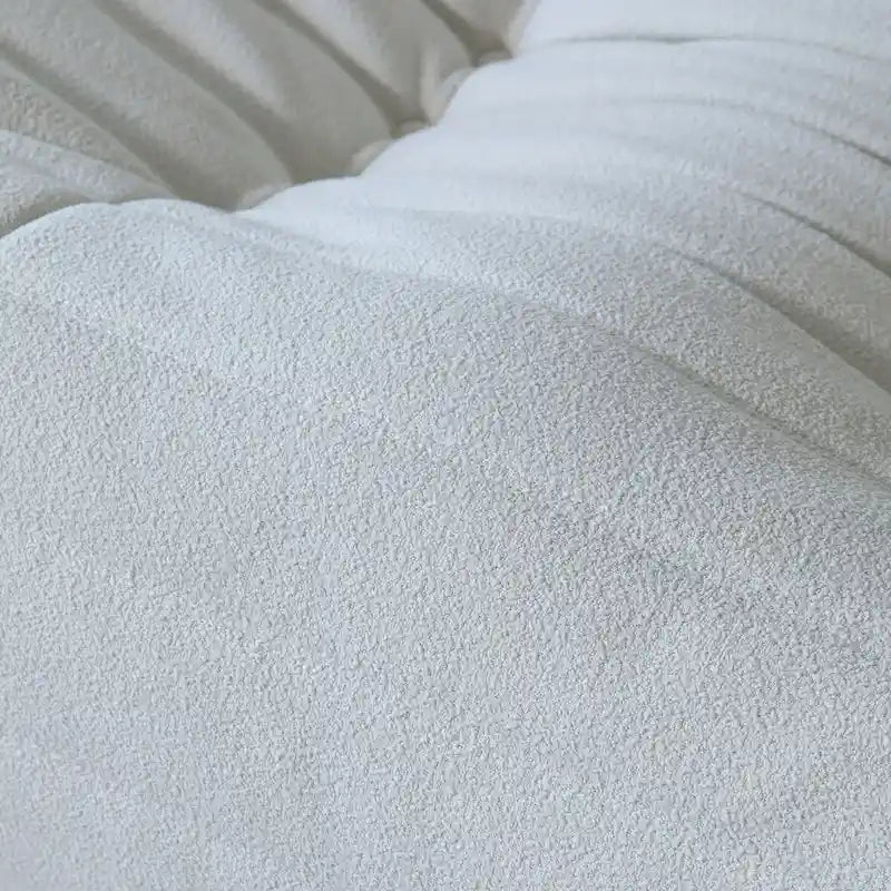 Canapé en velours, pouf géant