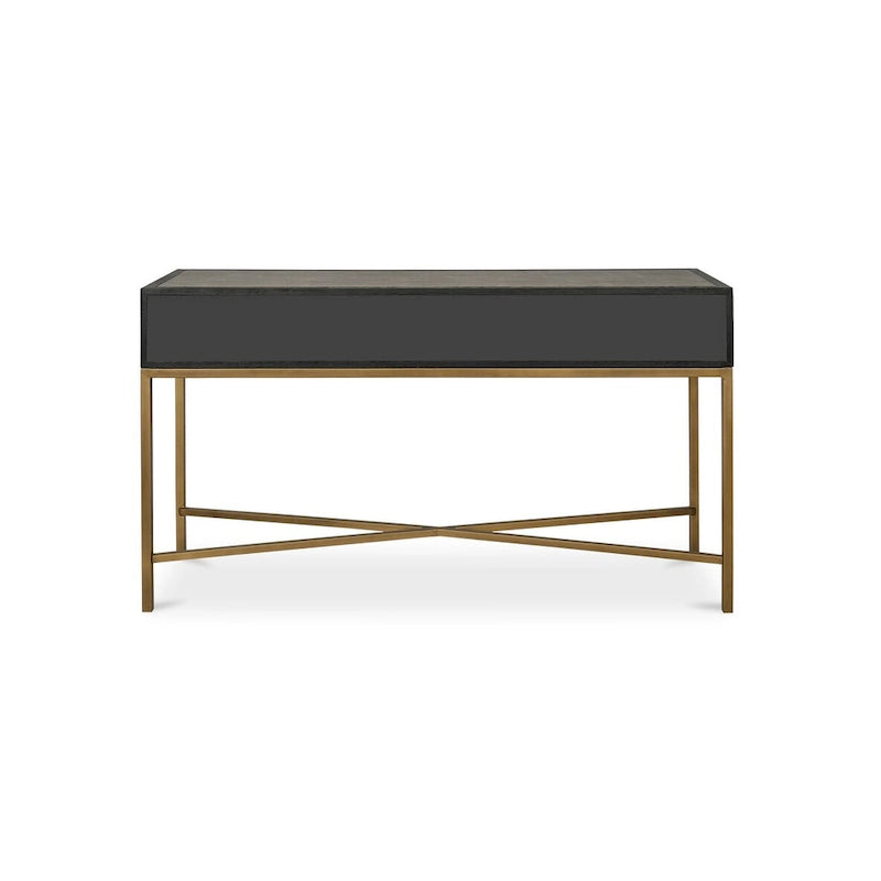 Console Art déco en bois massif et galuchat végétalien