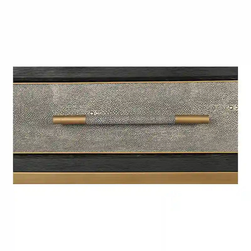 Console Art déco en bois massif et galuchat végétalien