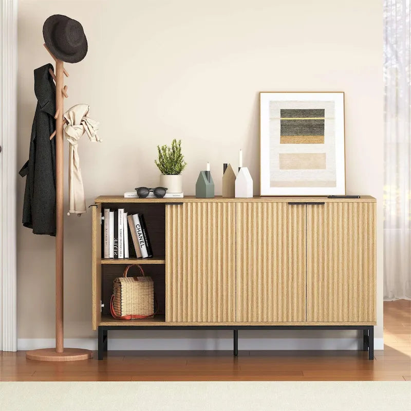 Buffet de porte à motif ondulé