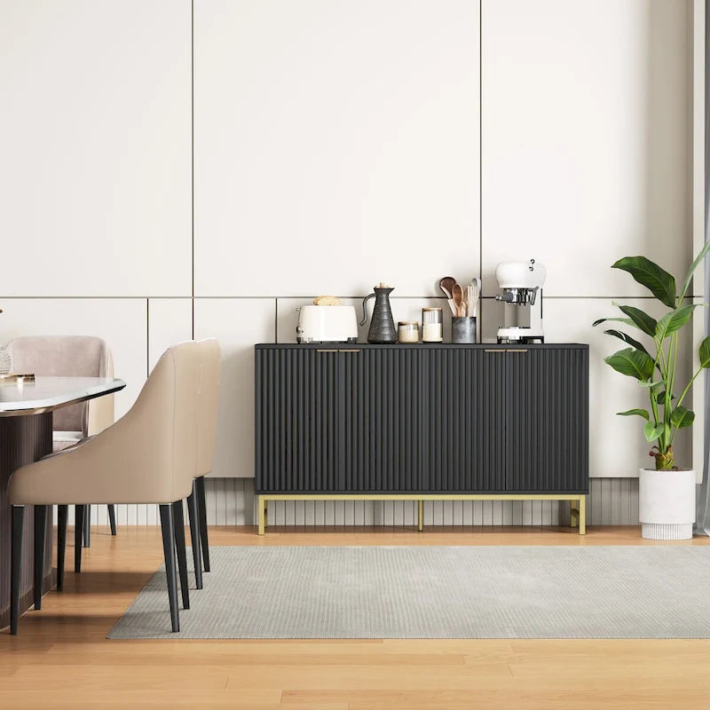 Buffet de porte à motif ondulé