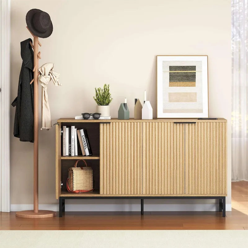 Buffet de porte à motif ondulé