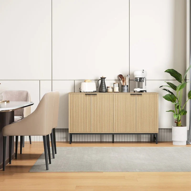 Buffet de porte à motif ondulé