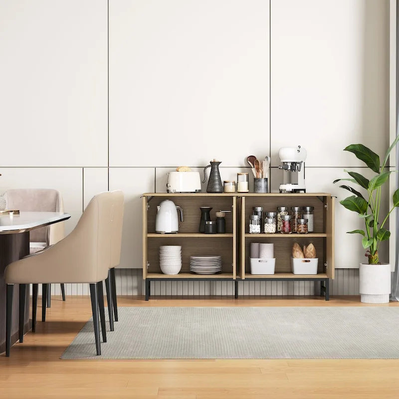 Buffet de porte à motif ondulé