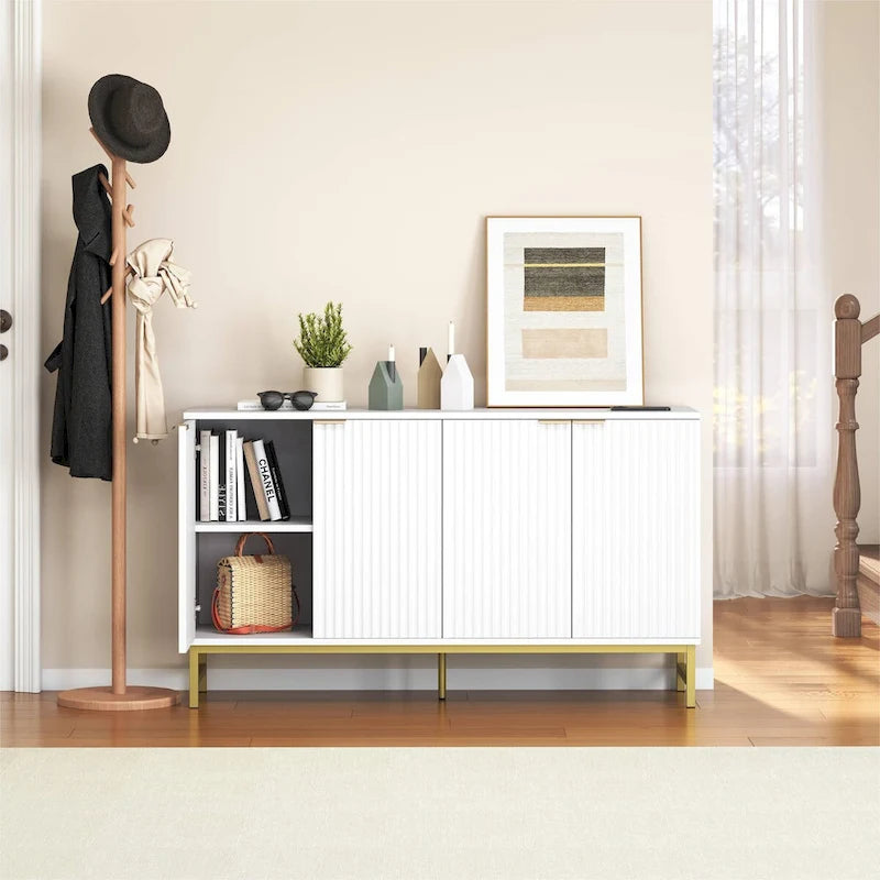 Buffet de porte à motif ondulé
