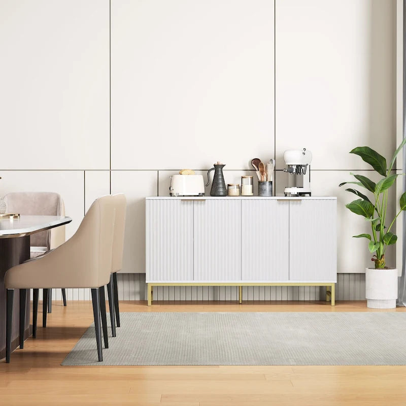 Buffet de porte à motif ondulé