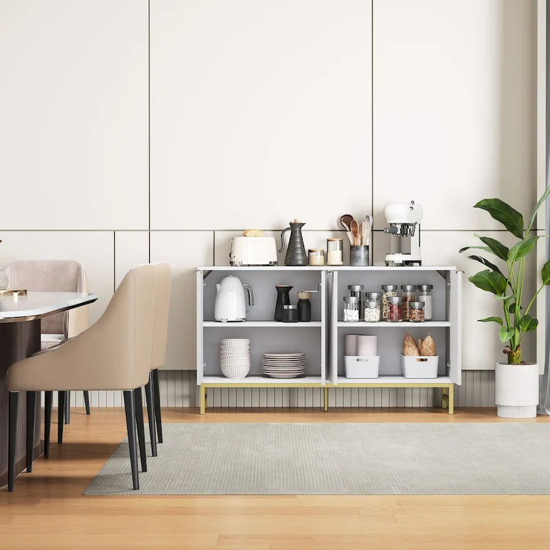 Buffet de porte à motif ondulé