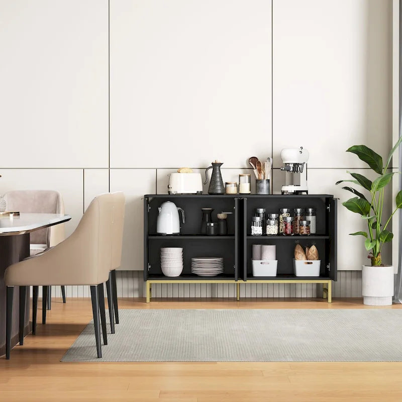 Buffet de porte à motif ondulé