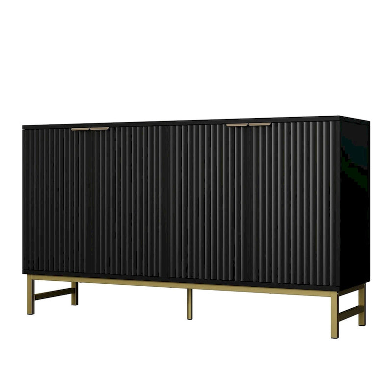 Buffet de porte à motif ondulé