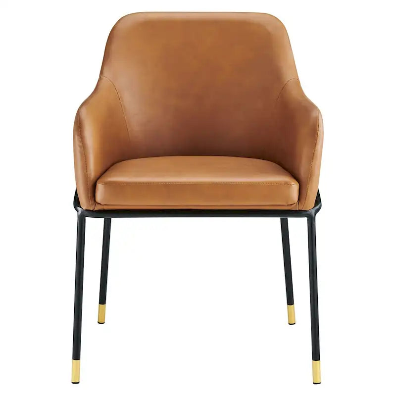 Chaise de salle à manger en cuir vegan